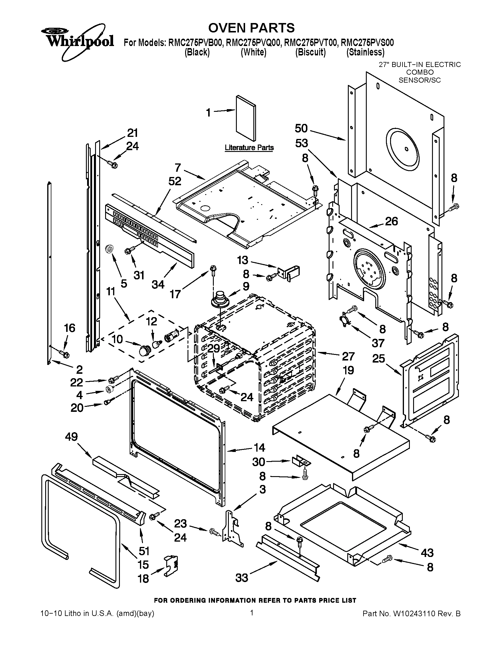01 - OVEN PARTS