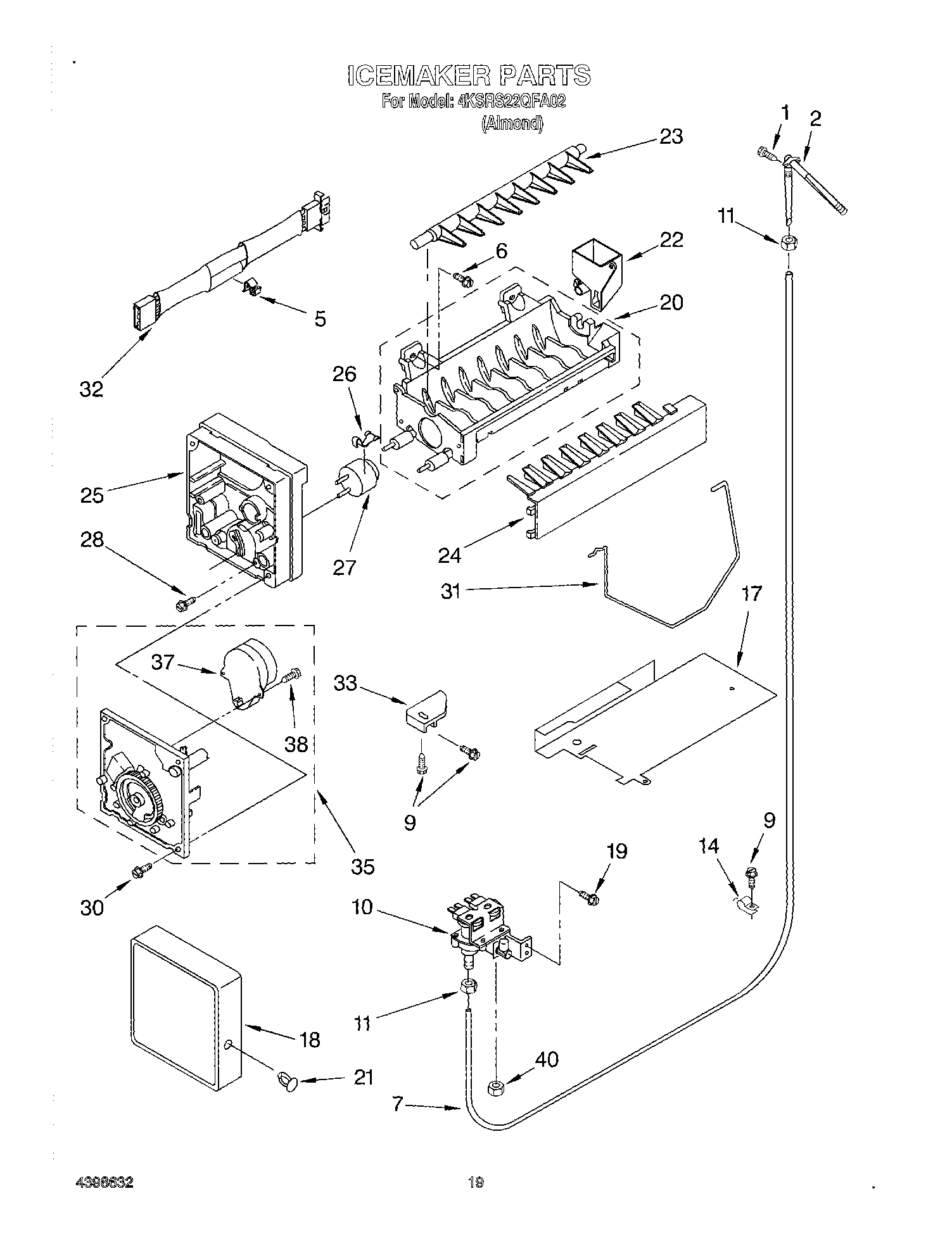 12 - ICE MAKER, OPTIONAL
