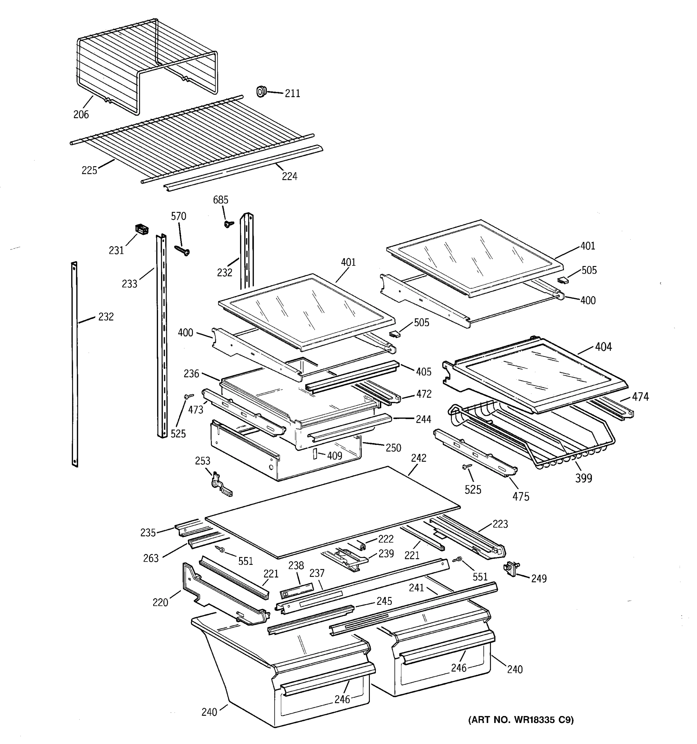 SHELF PARTS