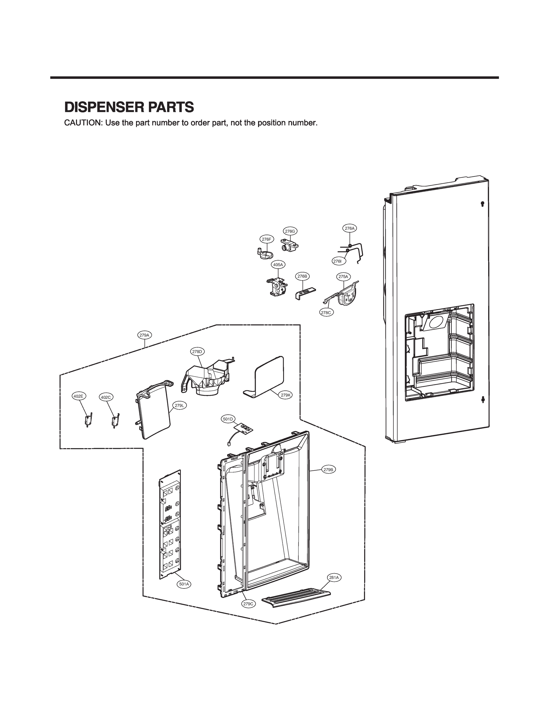 DISPENSER PARTS