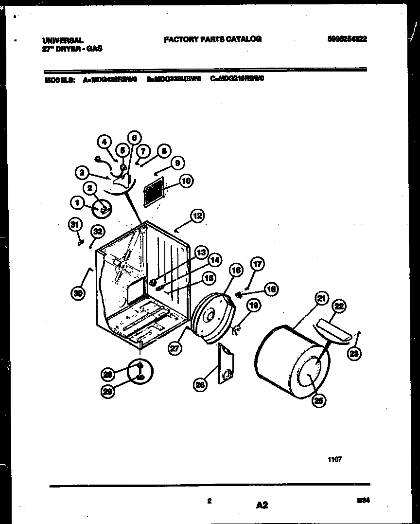 02 - CABINET AND COMPONENT PARTS