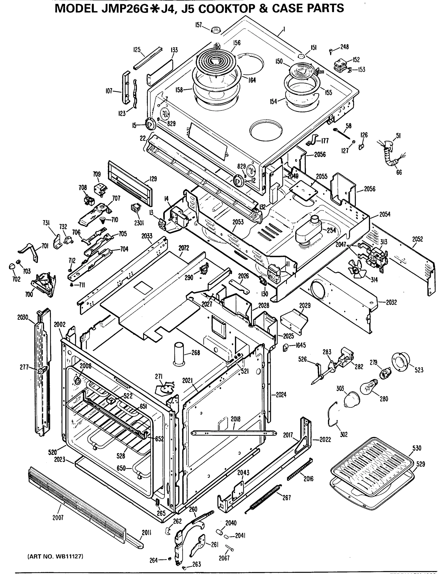 COOKTOP & CASE PARTS
