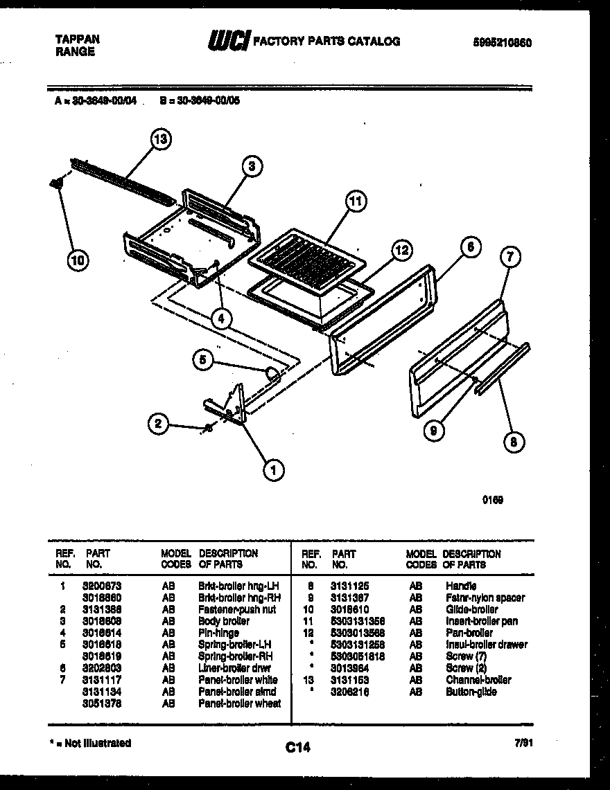 03 - BROILER DRAWER PARTS