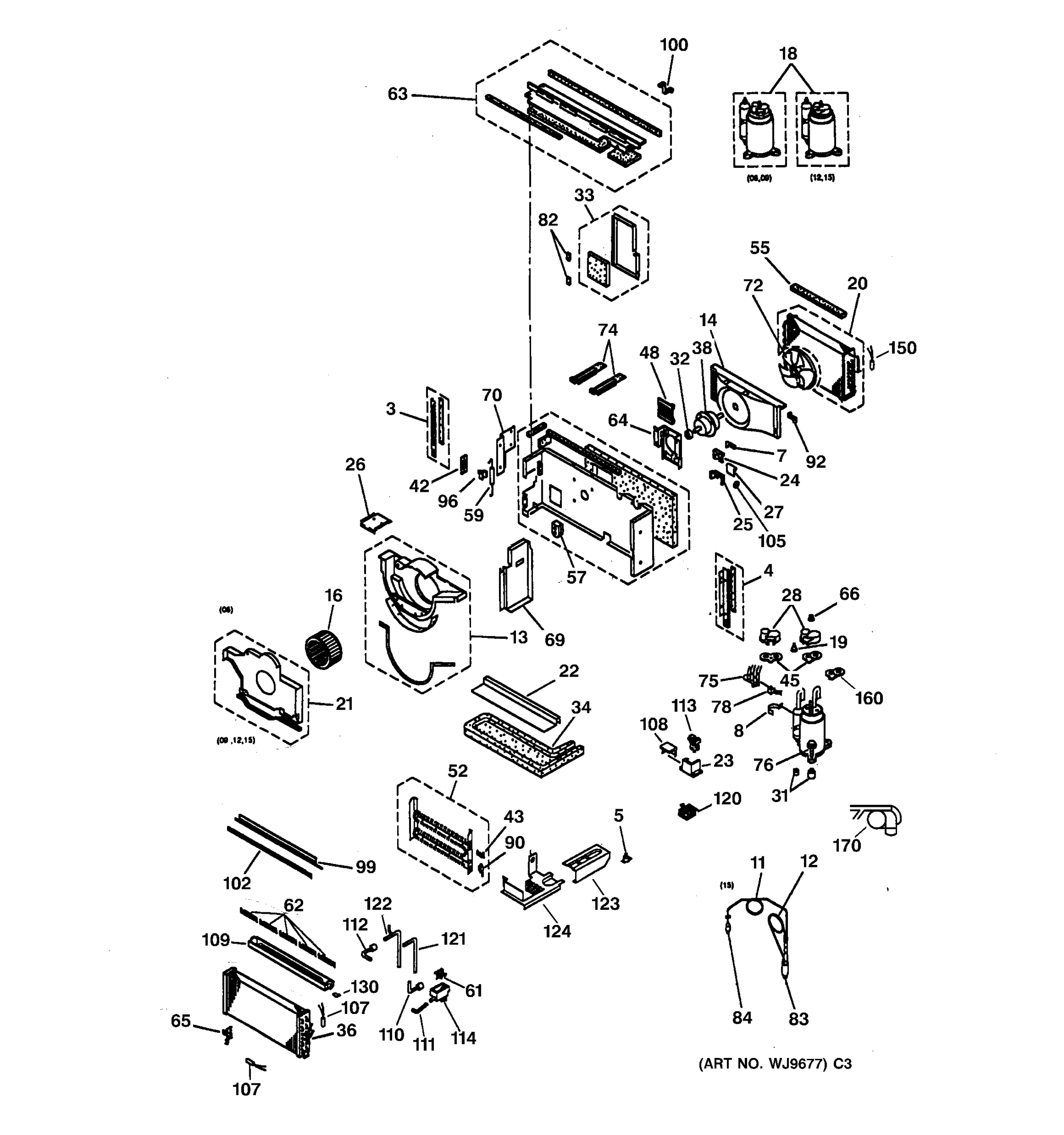MOTOR, COMPRESSOR & SYSTEM COMPONENTS
