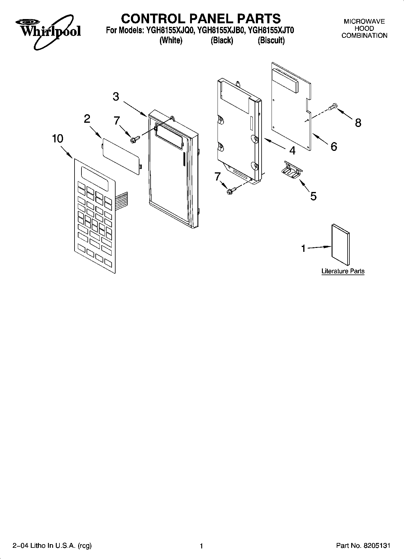 01 - CONTROL PANEL PARTS