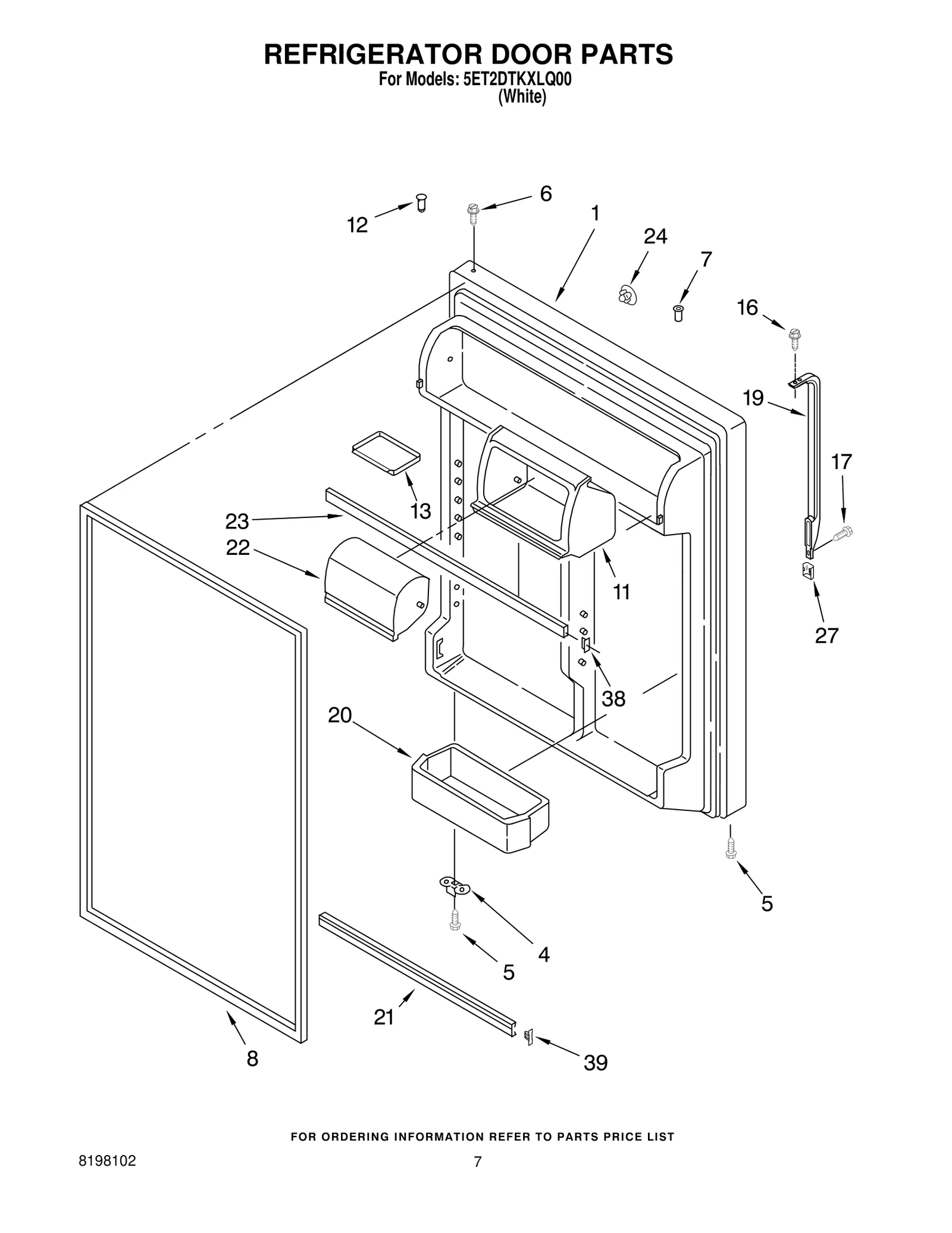 REFRIGERATOR DOOR PARTS