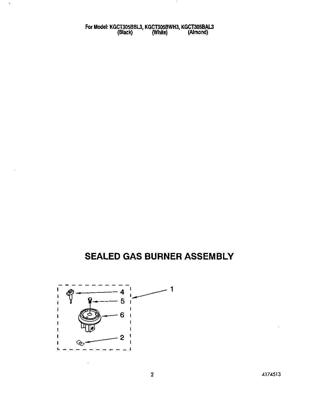 03 - SEALED GAS BURNER ASSEMBLY