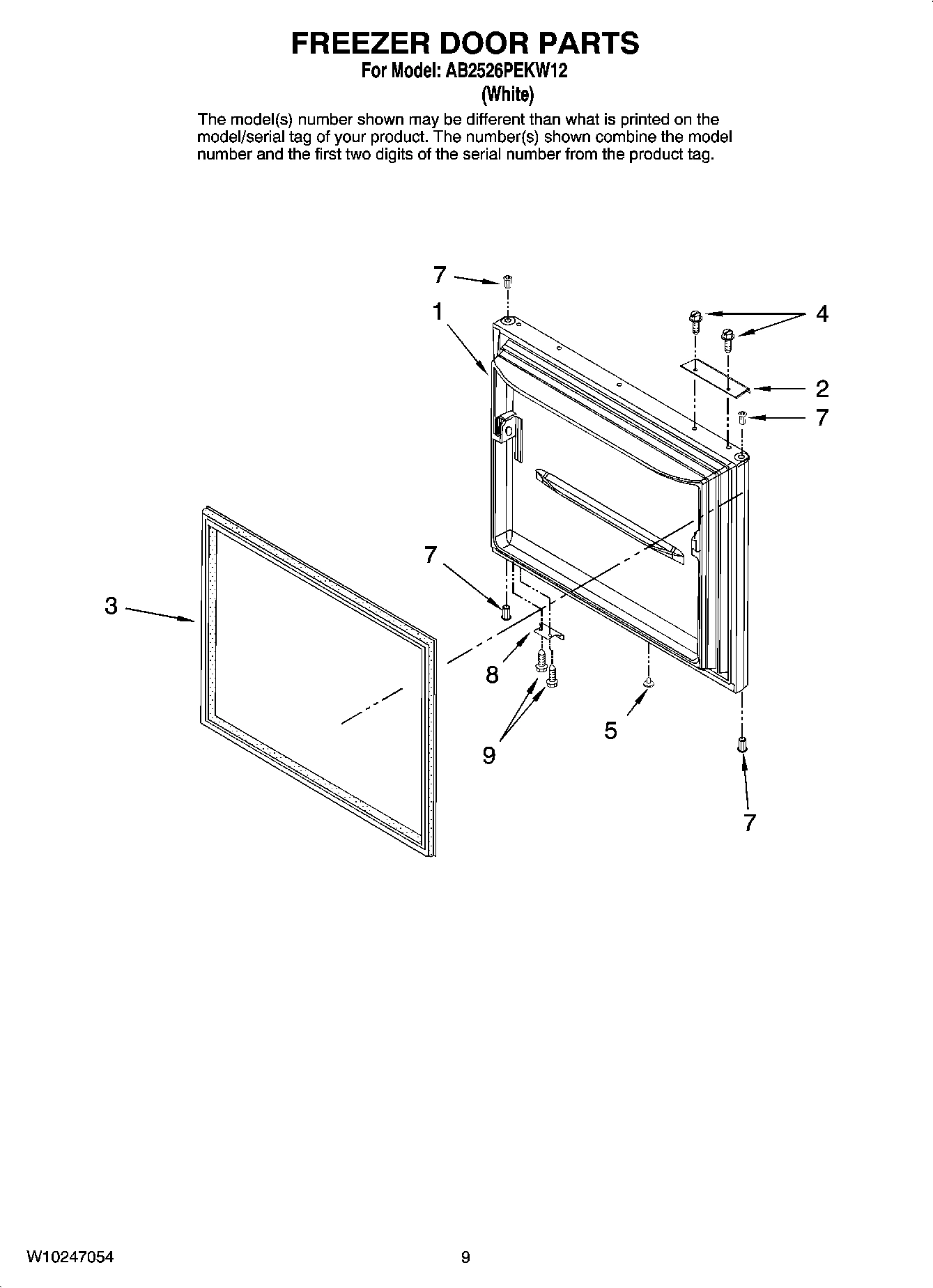 05 - FREEZER DOOR PARTS