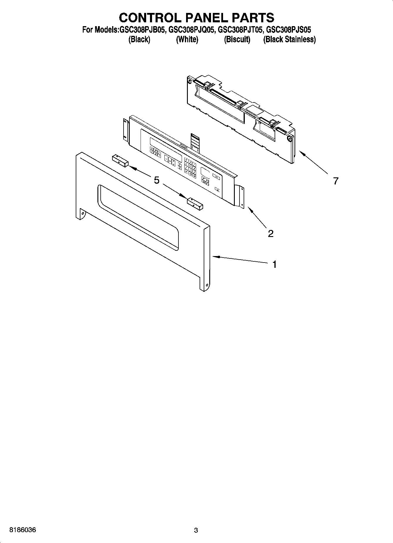02 - CONTROL PANEL PARTS