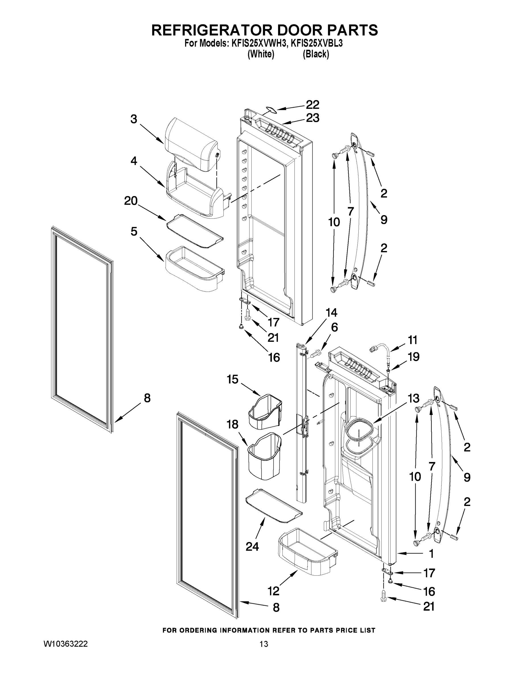 07 - REFRIGERATOR DOOR PARTS