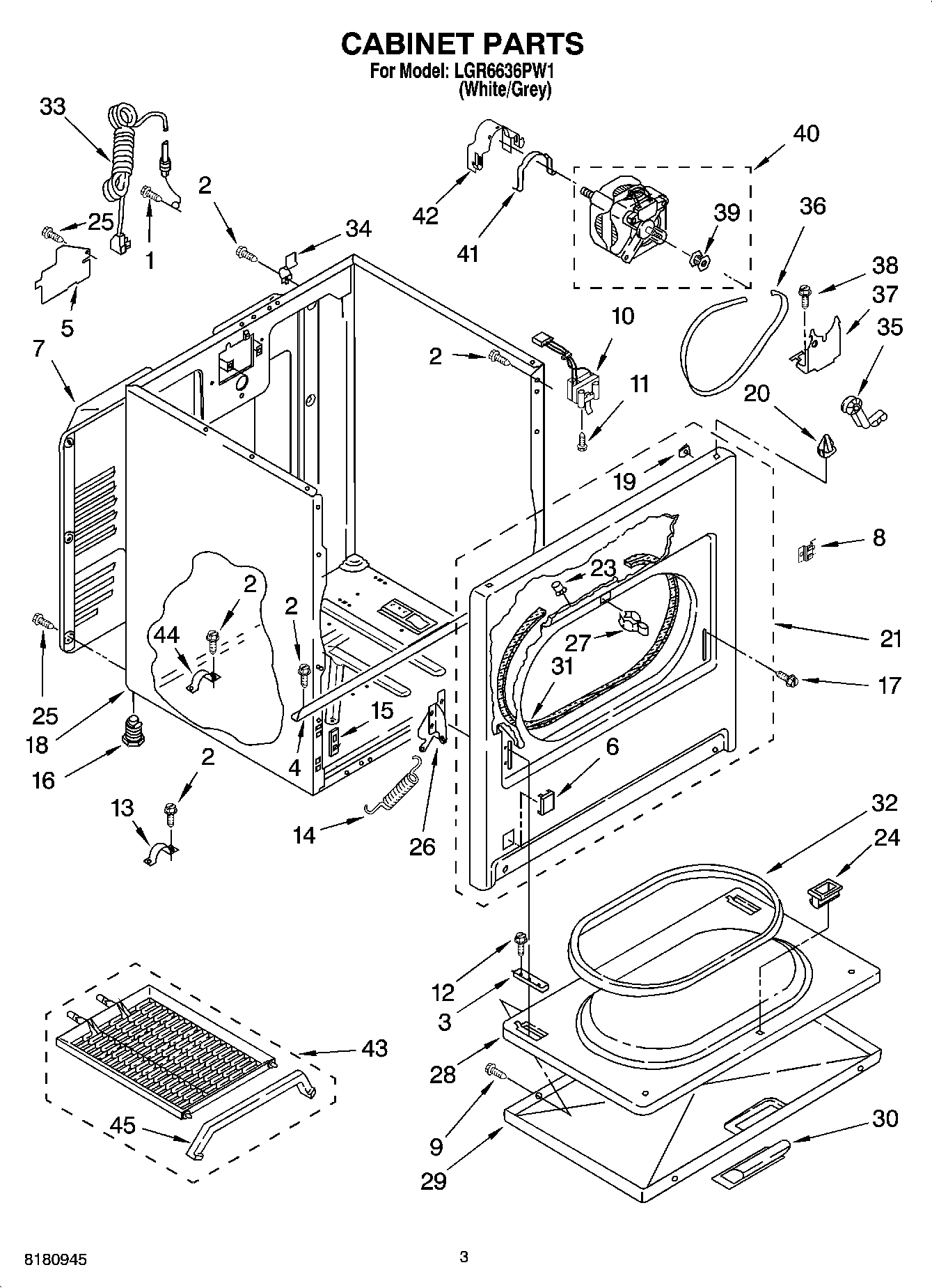 02 - CABINET PARTS