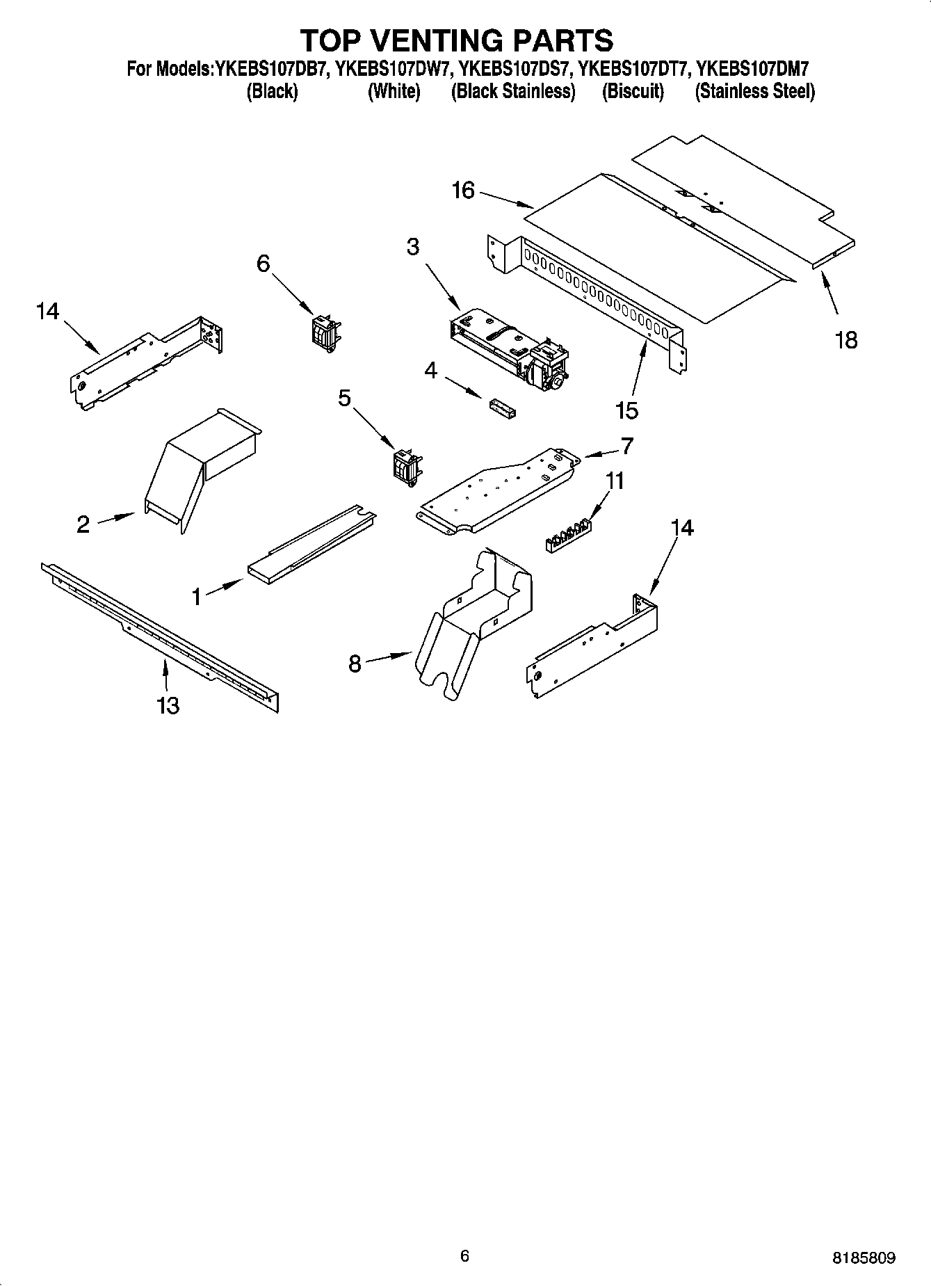05 - TOP VENTING PARTS, OPTIONAL PARTS