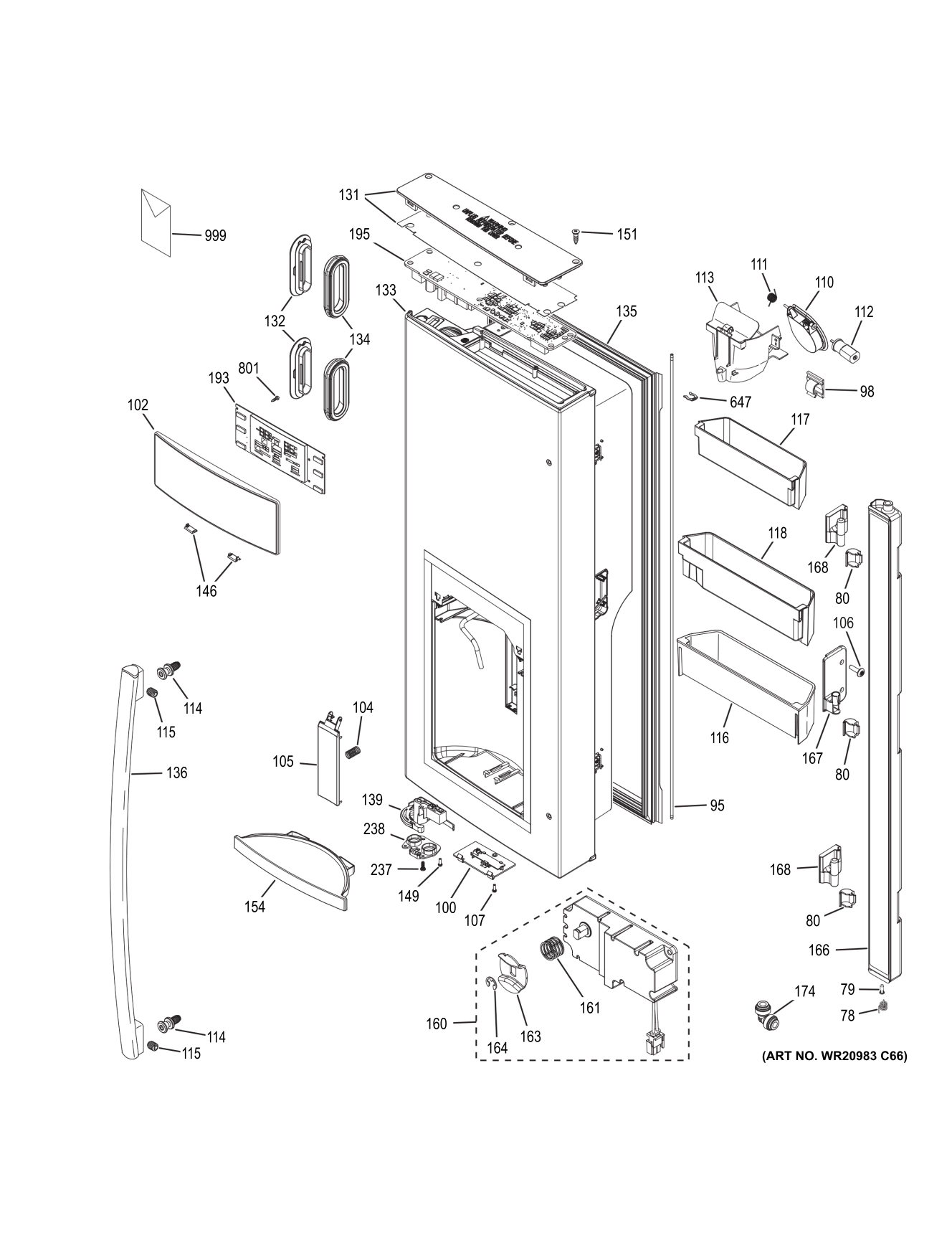 DISPENSER DOOR