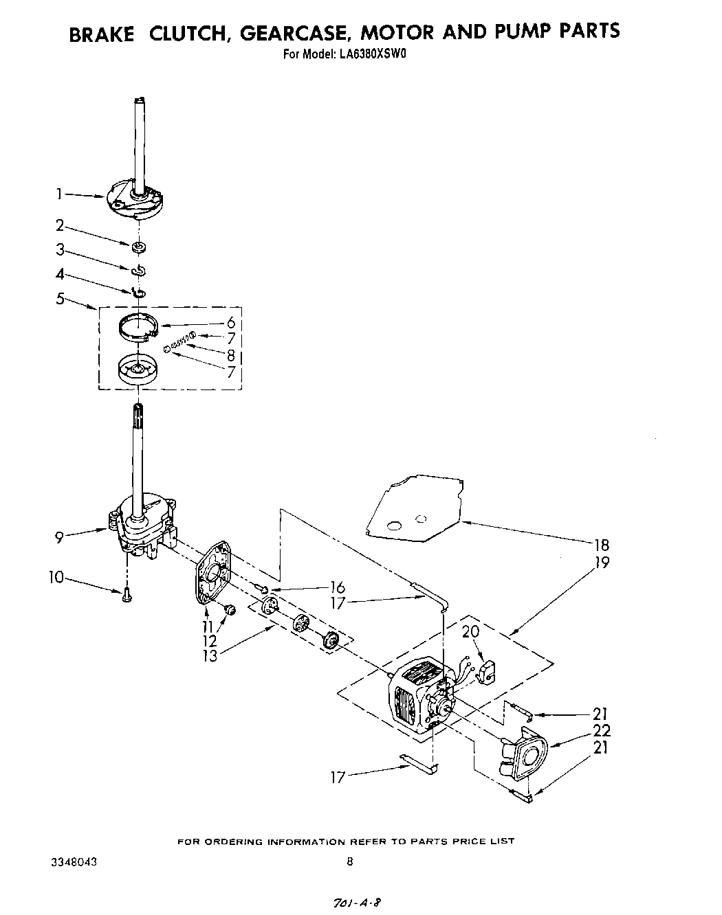 07 - BRAKE, CLUTCH, GEARCASE, MOTOR AND PUMP