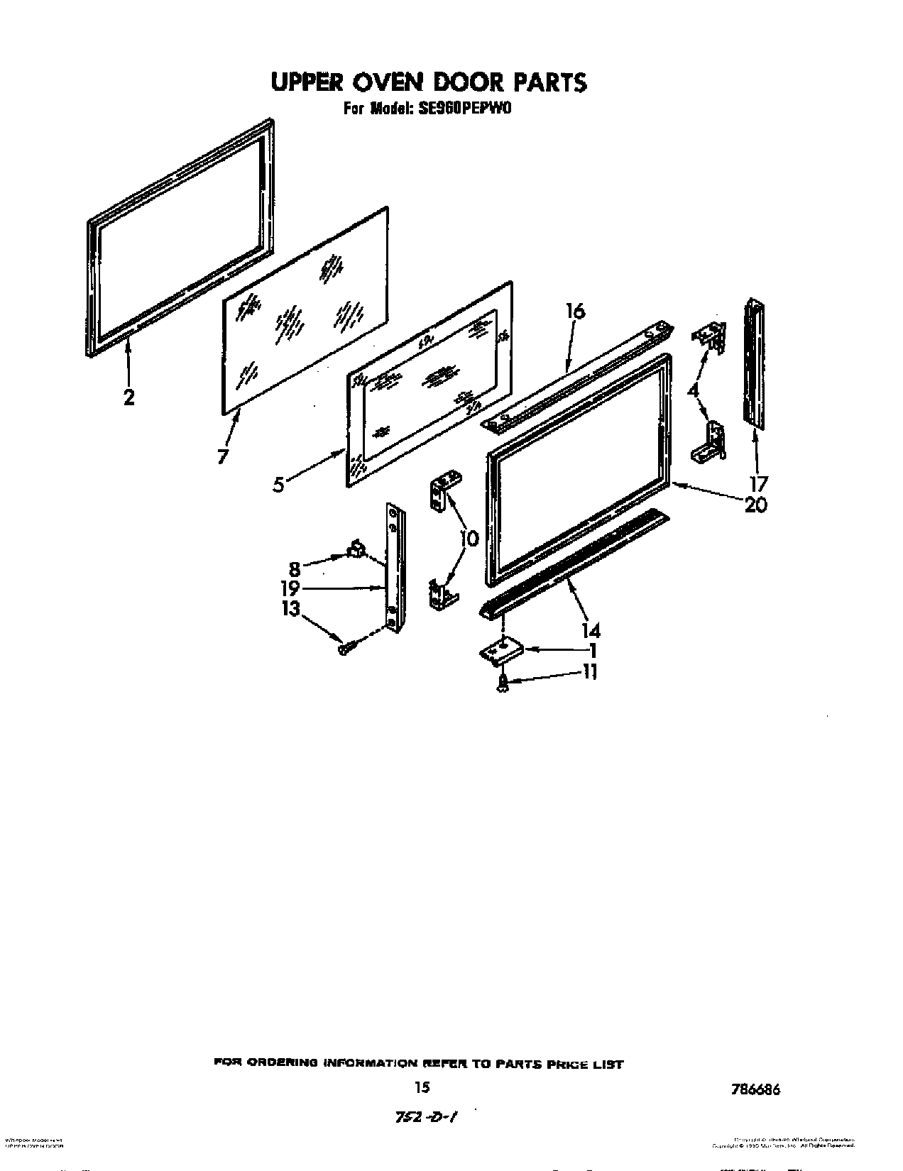 11 - UPPER OVEN DOOR