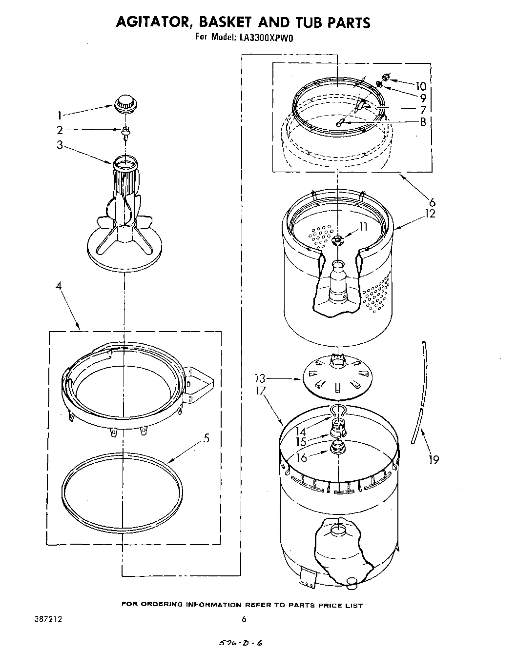 04 - AGITATOR, BASKET AND TUB