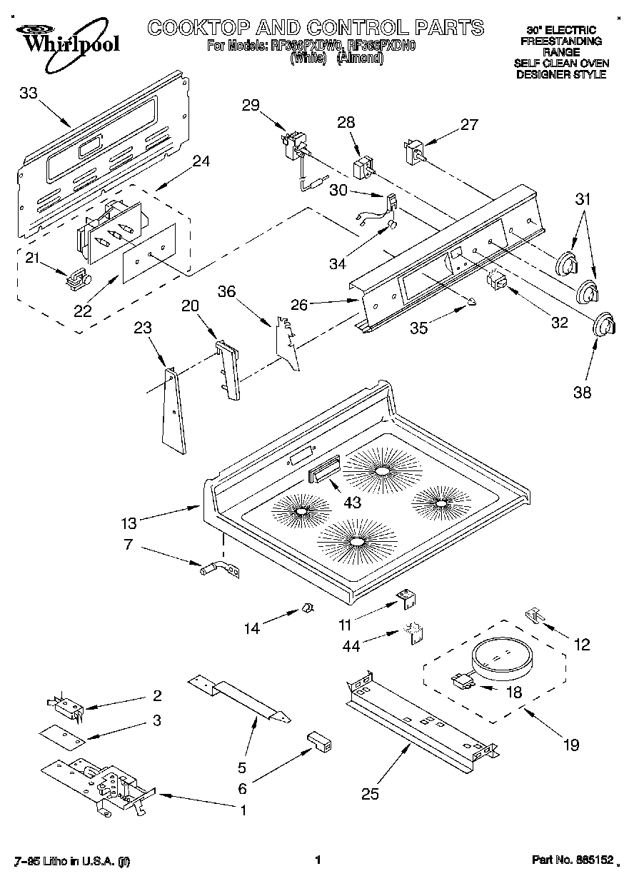 01 - COOKTOP AND CONTROL