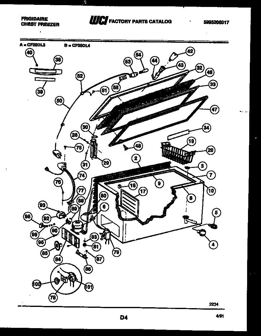 02 - CHEST FREEZER PARTS