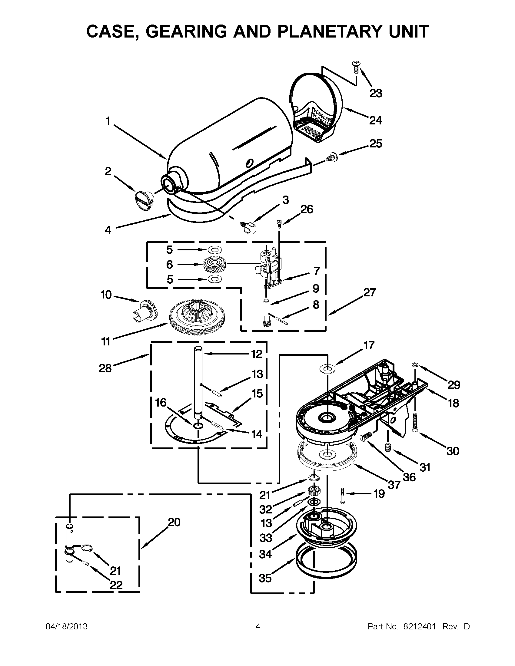 02 - CASE, GEARING AND PLANETARY UNIT