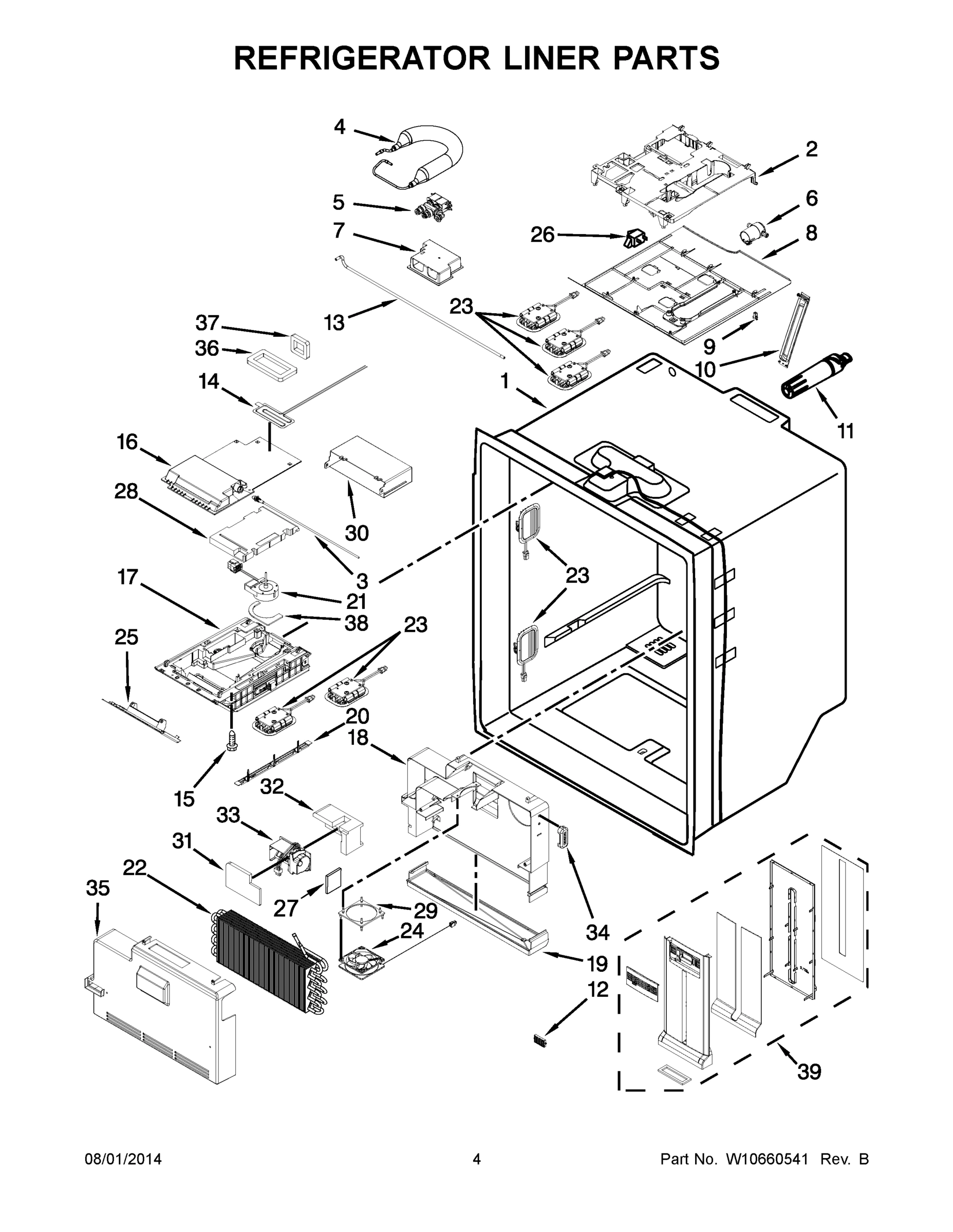 03 - REFRIGERATOR LINER PARTS