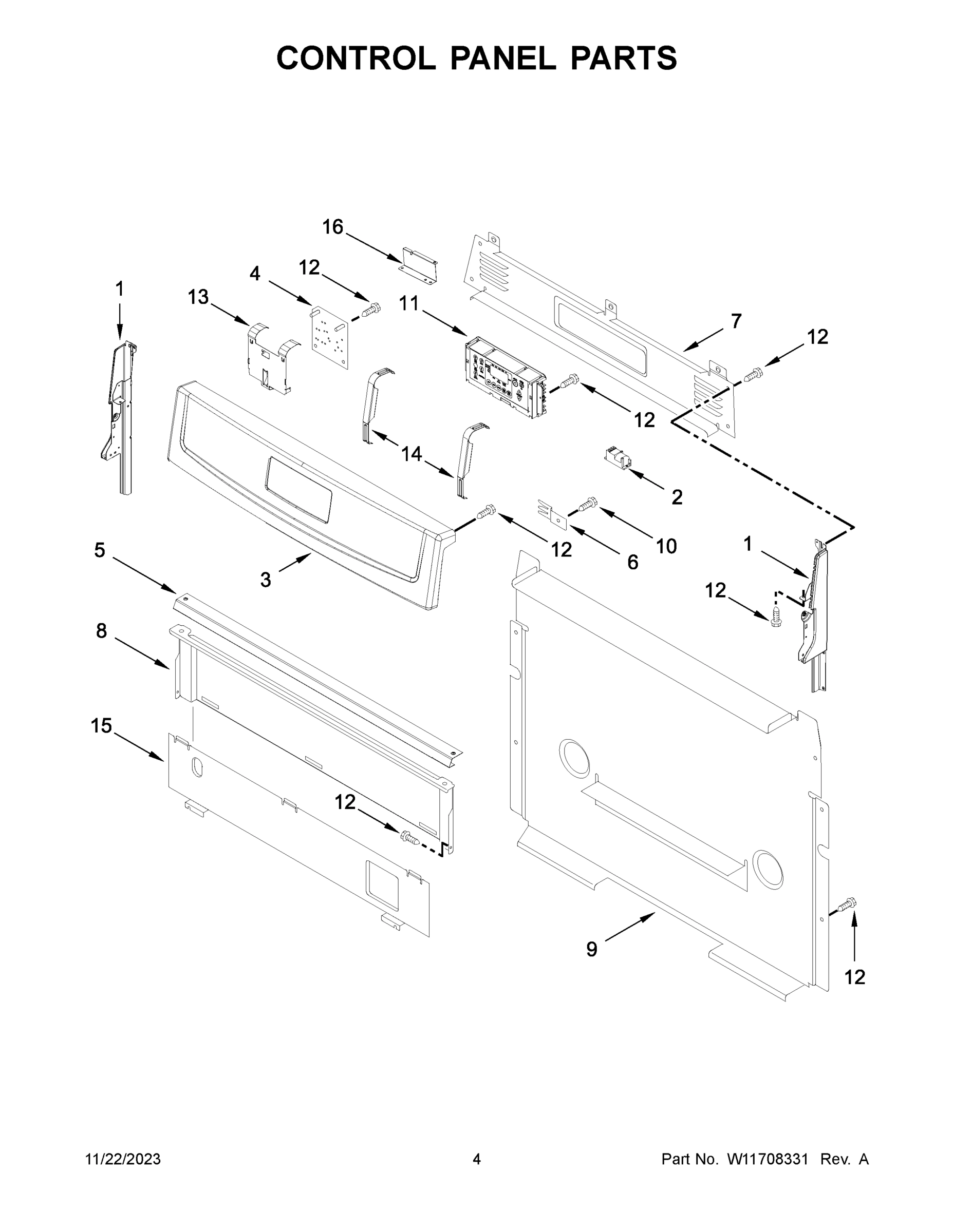 03 - CONTROL PANEL PARTS