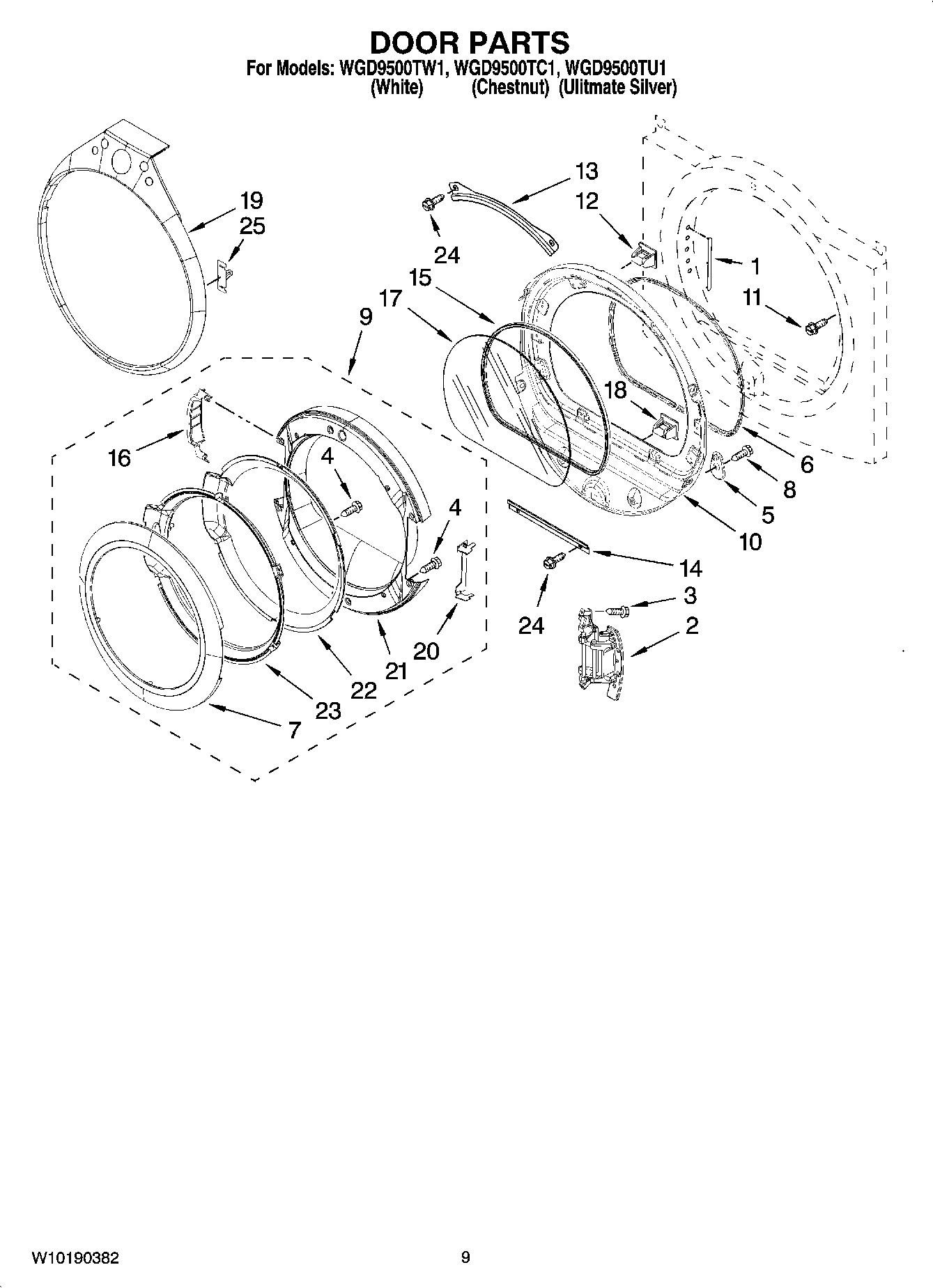 05 - DOOR PARTS, OPTIONAL PARTS (NOT INCLUDED)