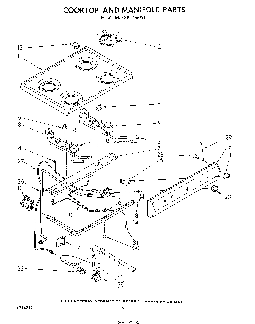 04 - COOKTOP AND MANIFOLD , LITERATURE A