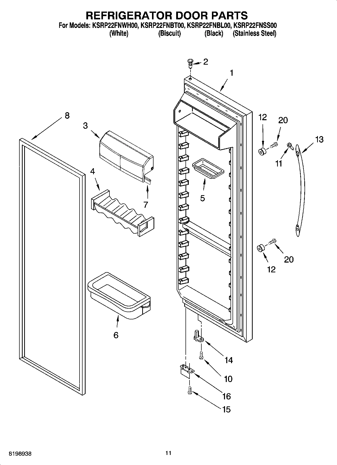 07 - REFRIGERATOR DOOR PARTS
