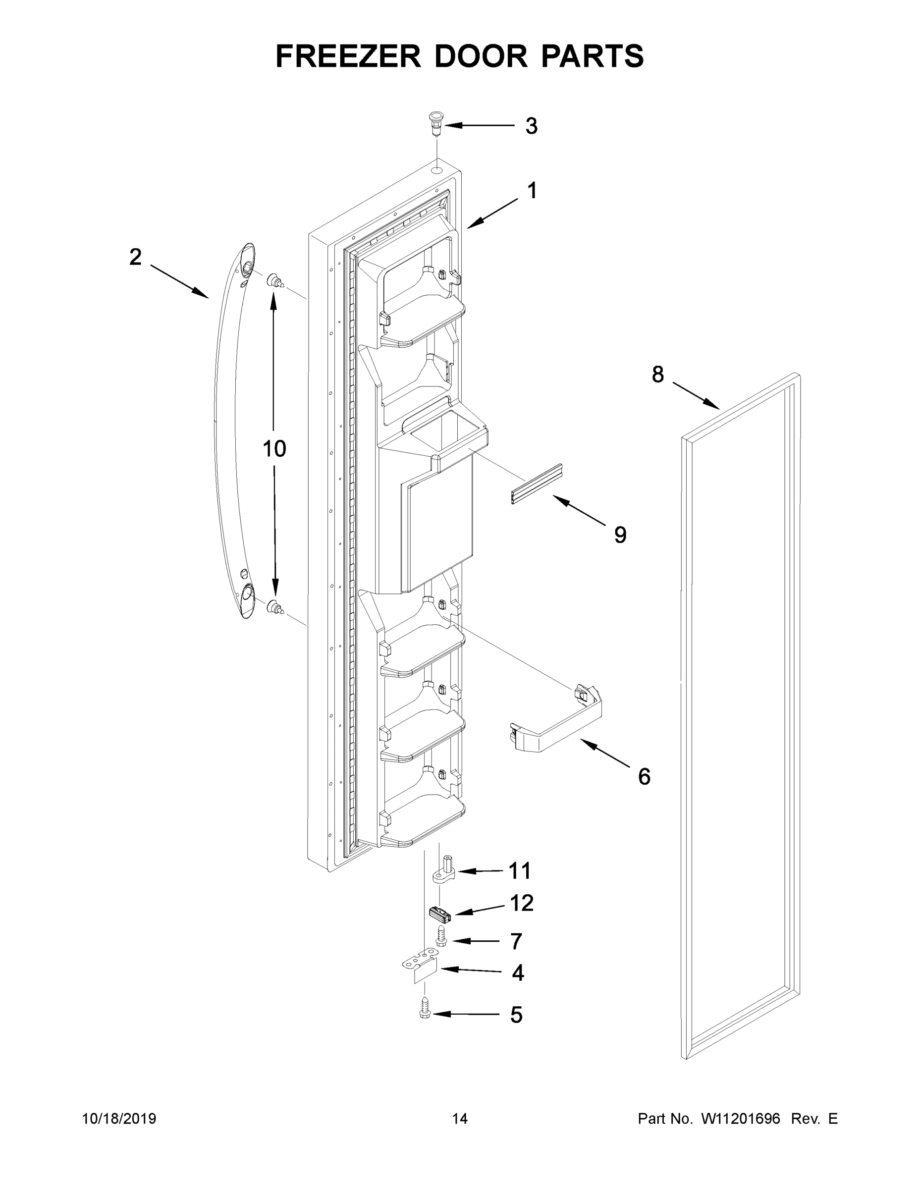 08 - FREEZER DOOR PARTS
