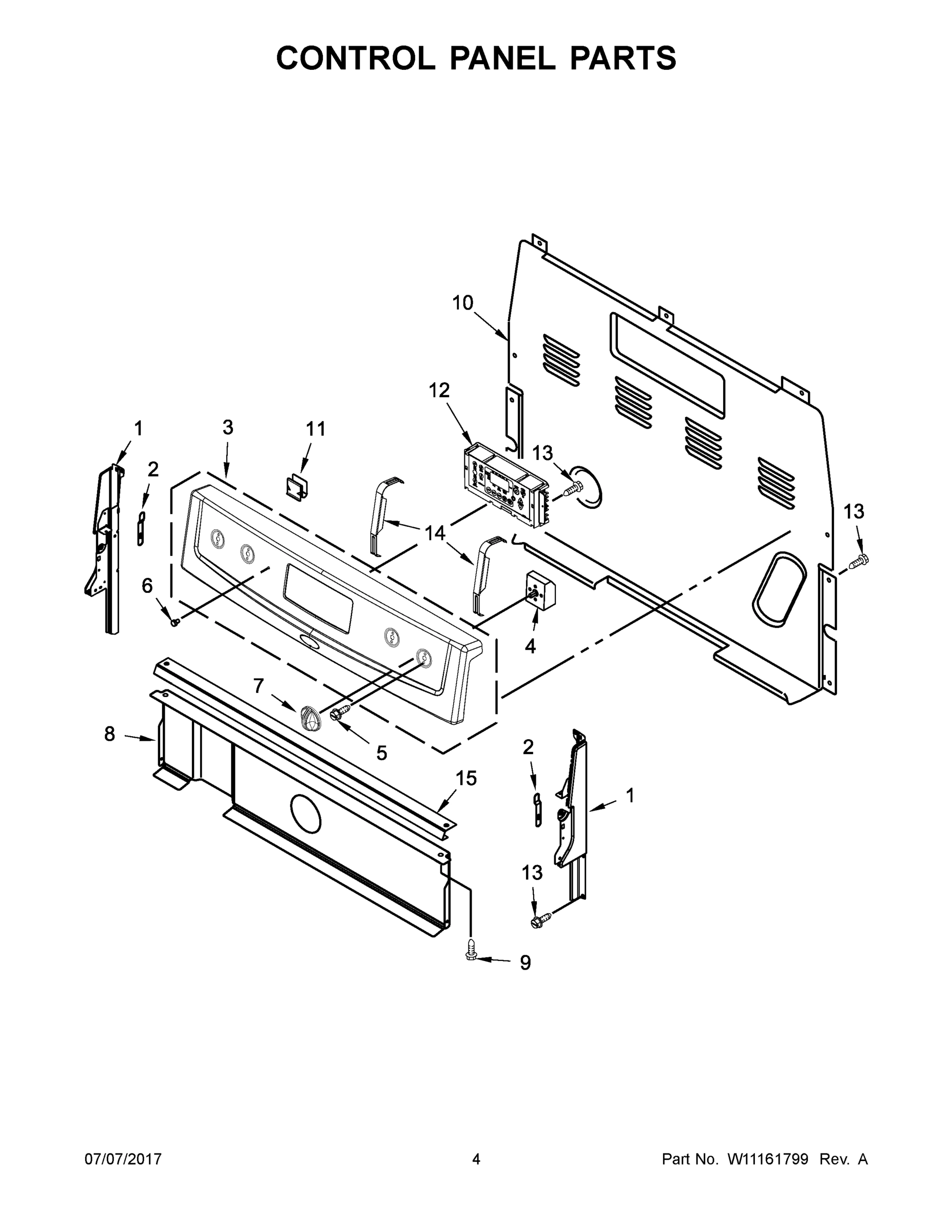 03 - CONTROL PANEL PARTS