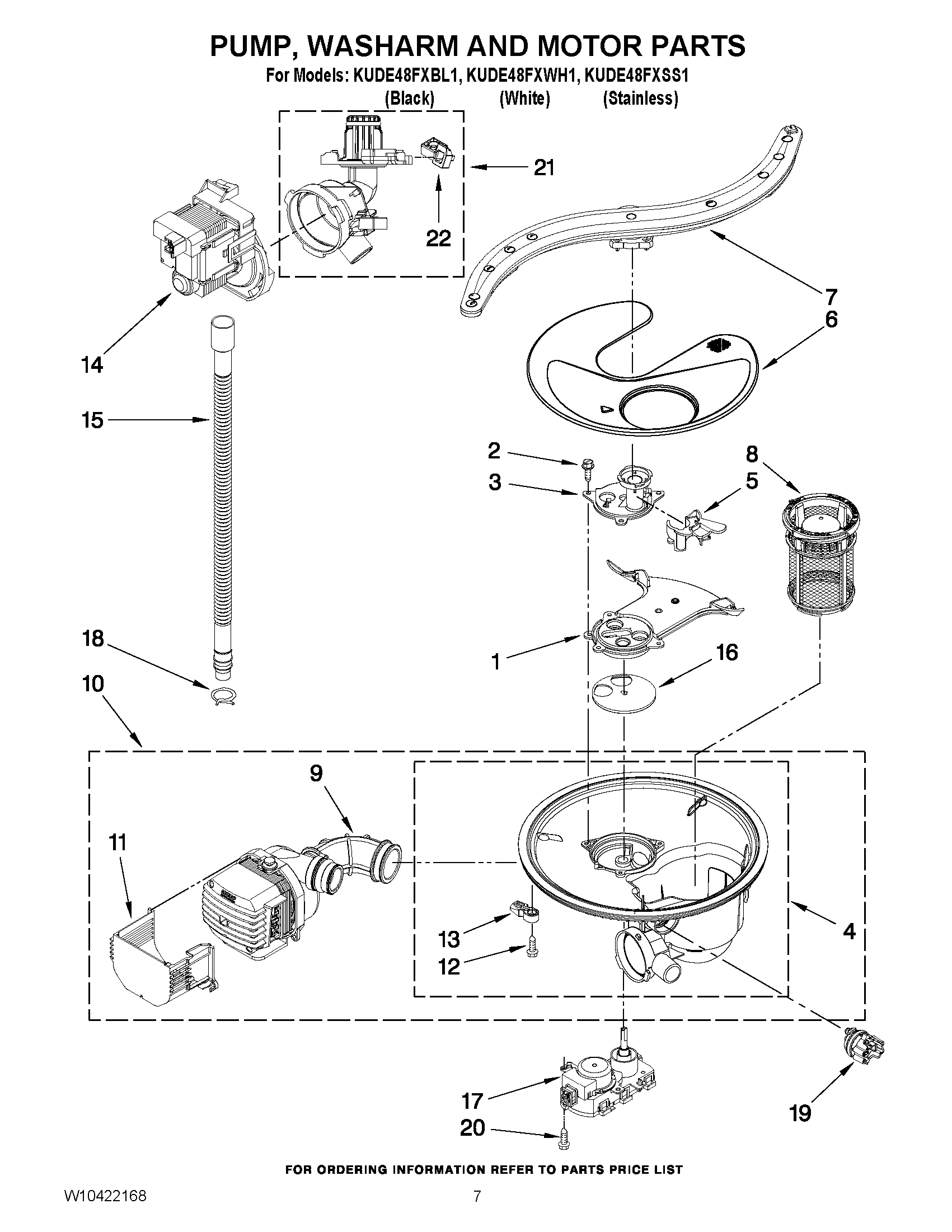 06 - PUMP, WASHARM AND MOTOR PARTS