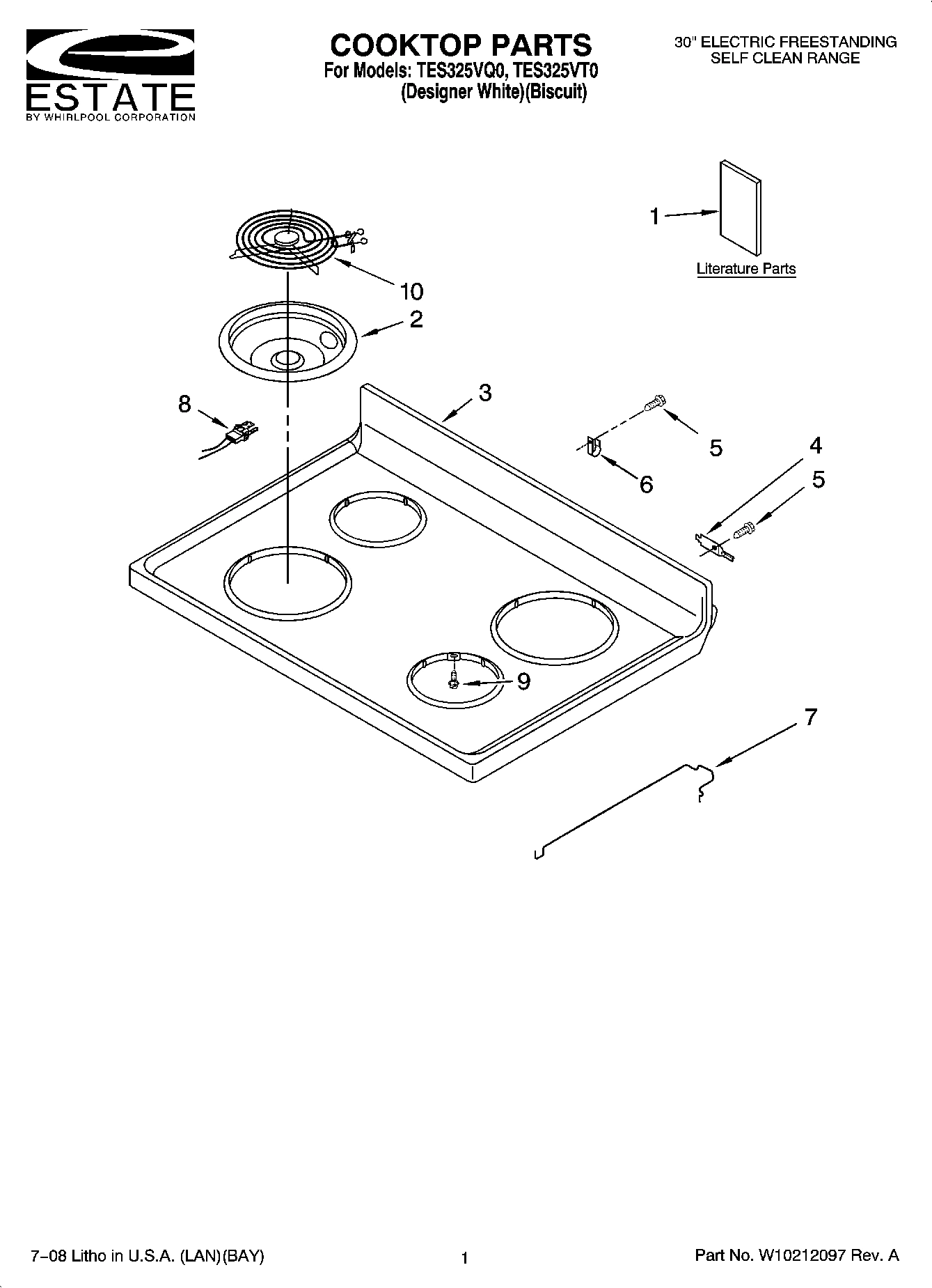 01 - COOKTOP PARTS