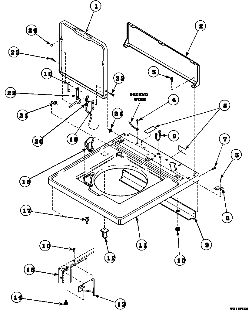 05 - CAB TOP/LOADING DR & CTRL HOOD REAR PAN