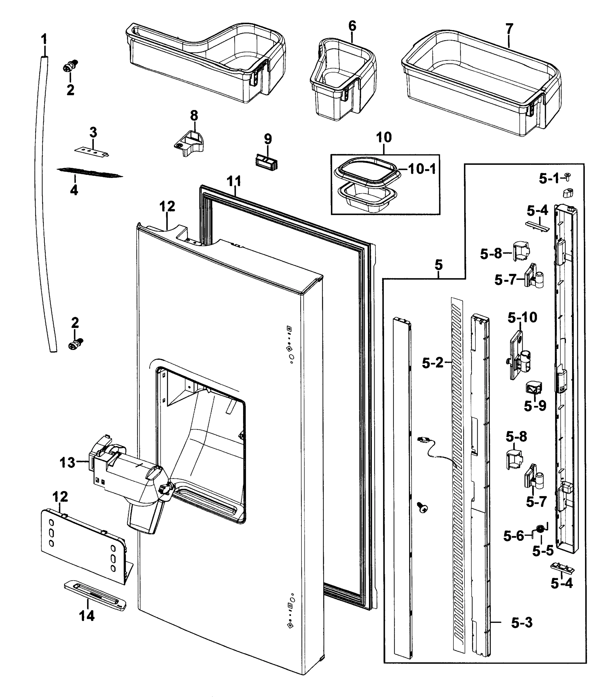 Refrigerator Door-L