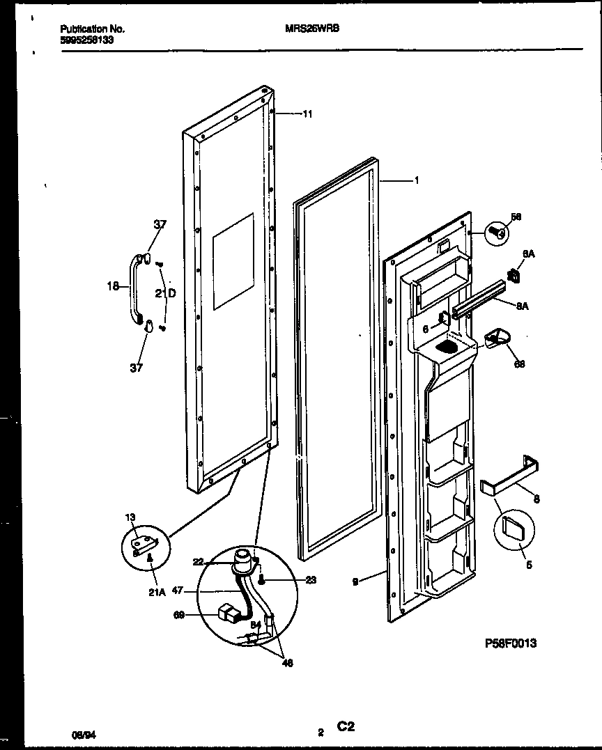 02 - FREEZER DOOR PARTS