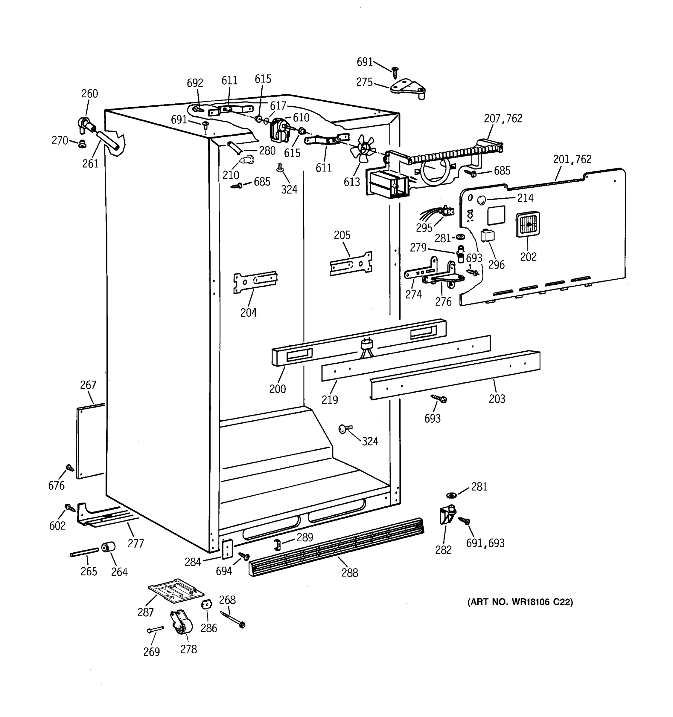 CABINET PARTS