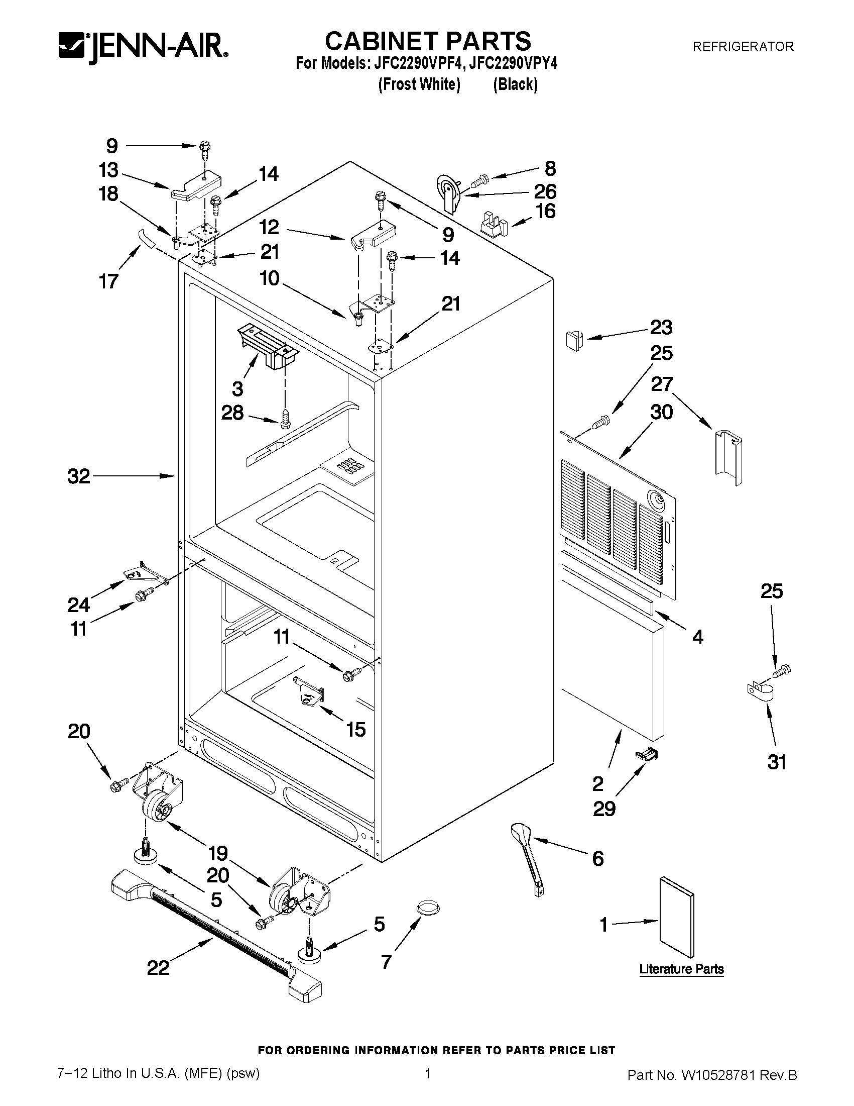 01 - CABINET PARTS