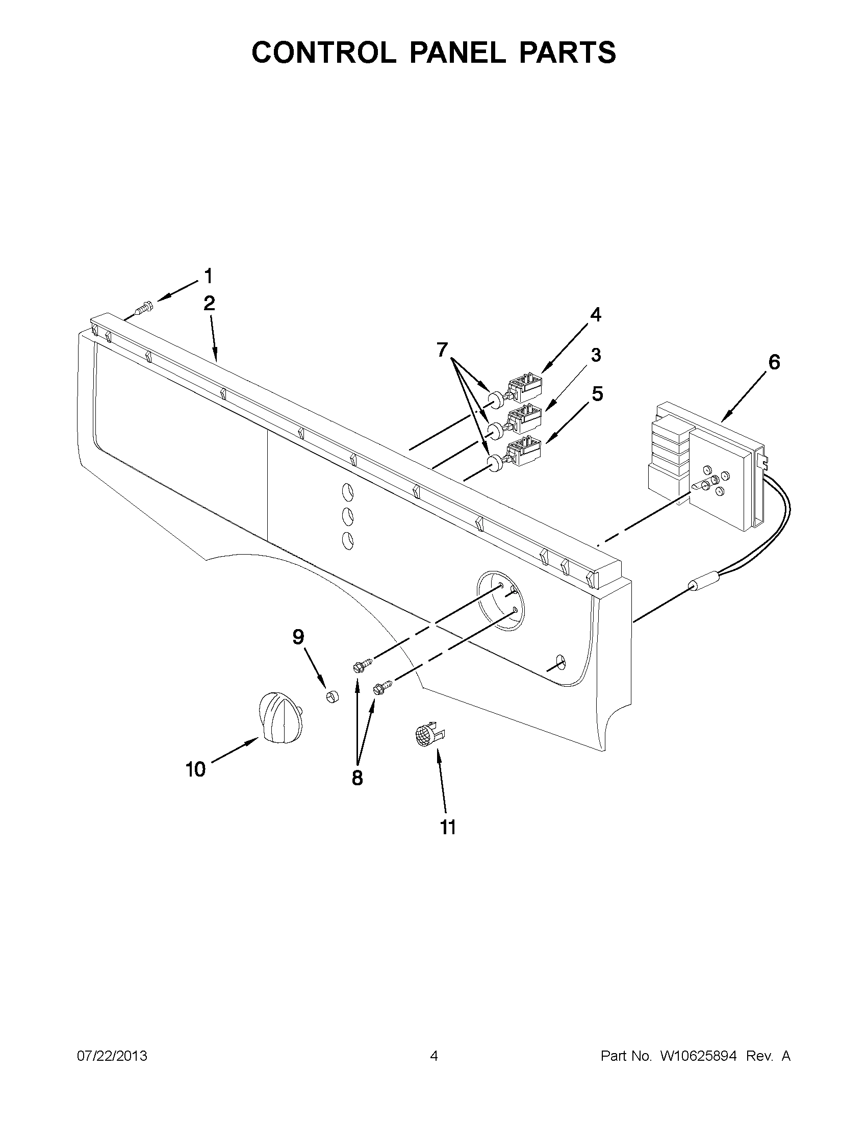 02 - CONTROL PANEL PARTS