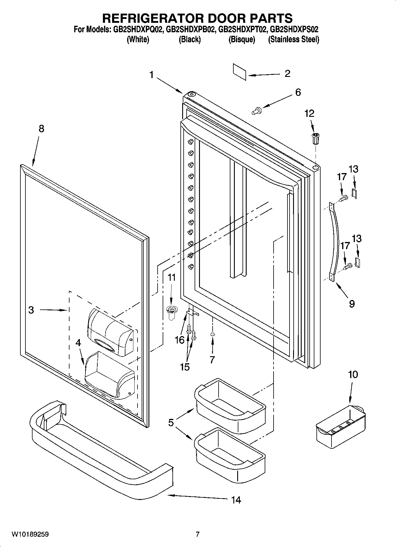 05 - REFRIGERATOR DOOR PARTS