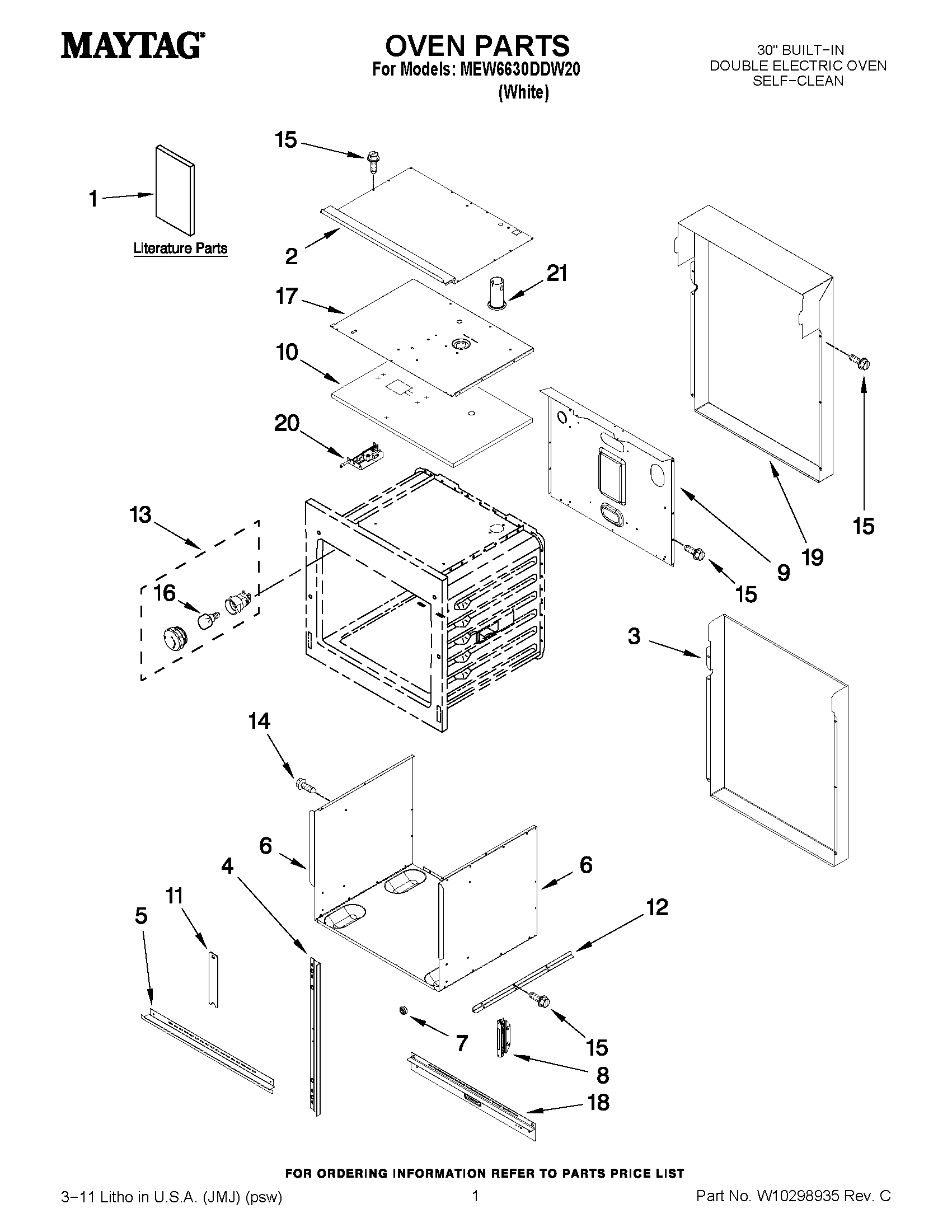 01 - OVEN PARTS