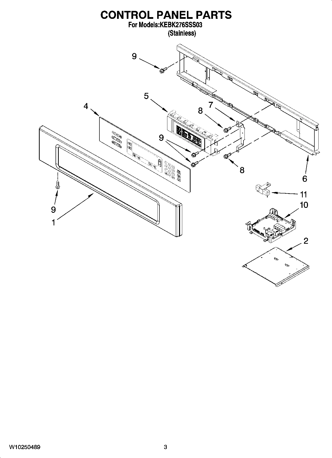 02 - CONTROL PANEL PARTS