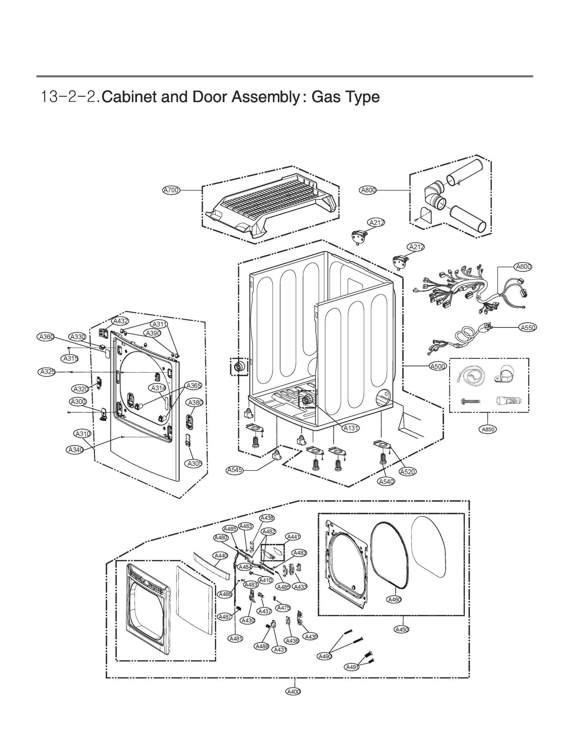 CABINET AND DOOR ASSEMBLY