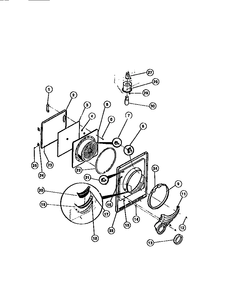 03 - DOOR, FRONT PANEL, LINT FILTER