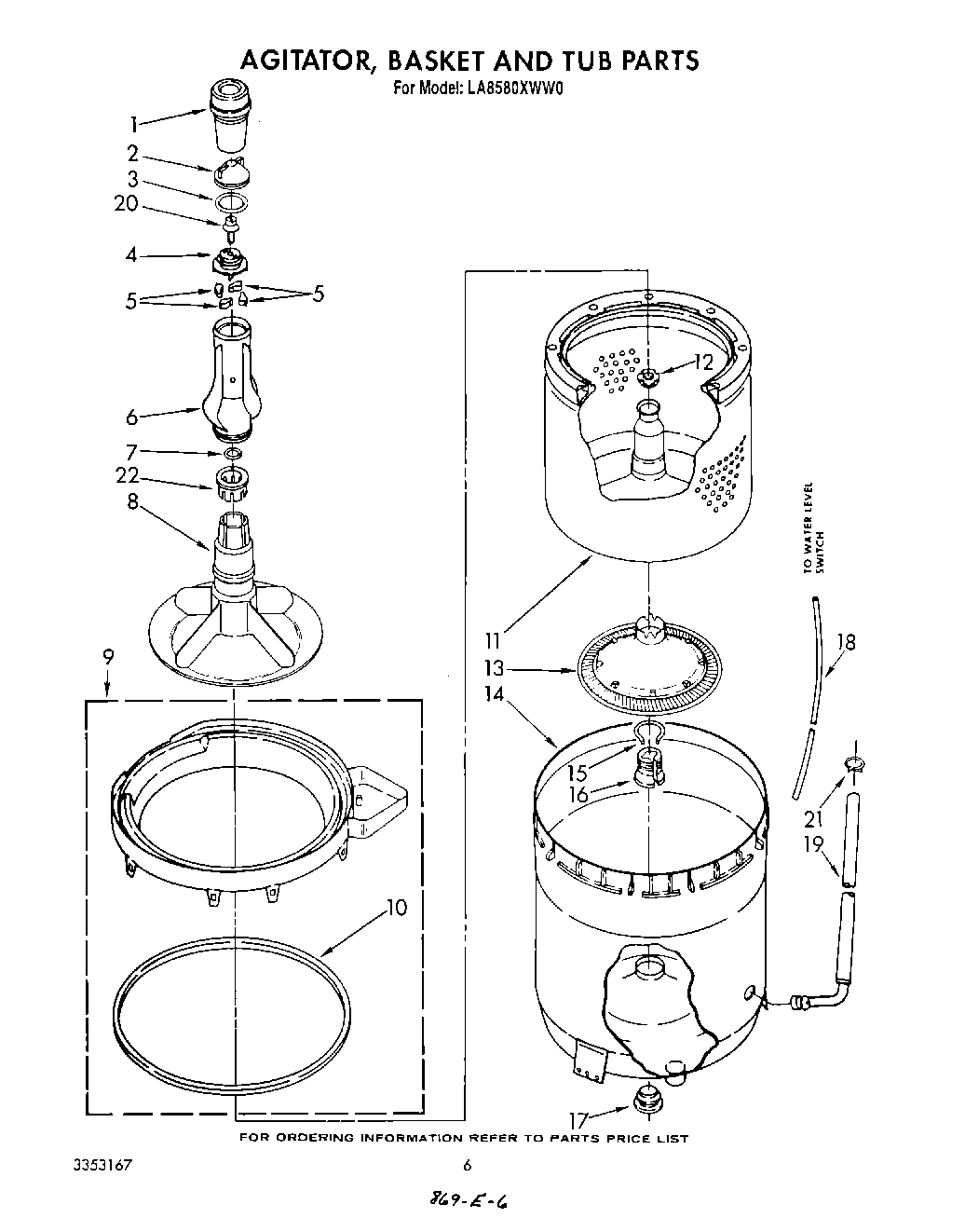 04 - AGITATOR, BASKET AND TUB