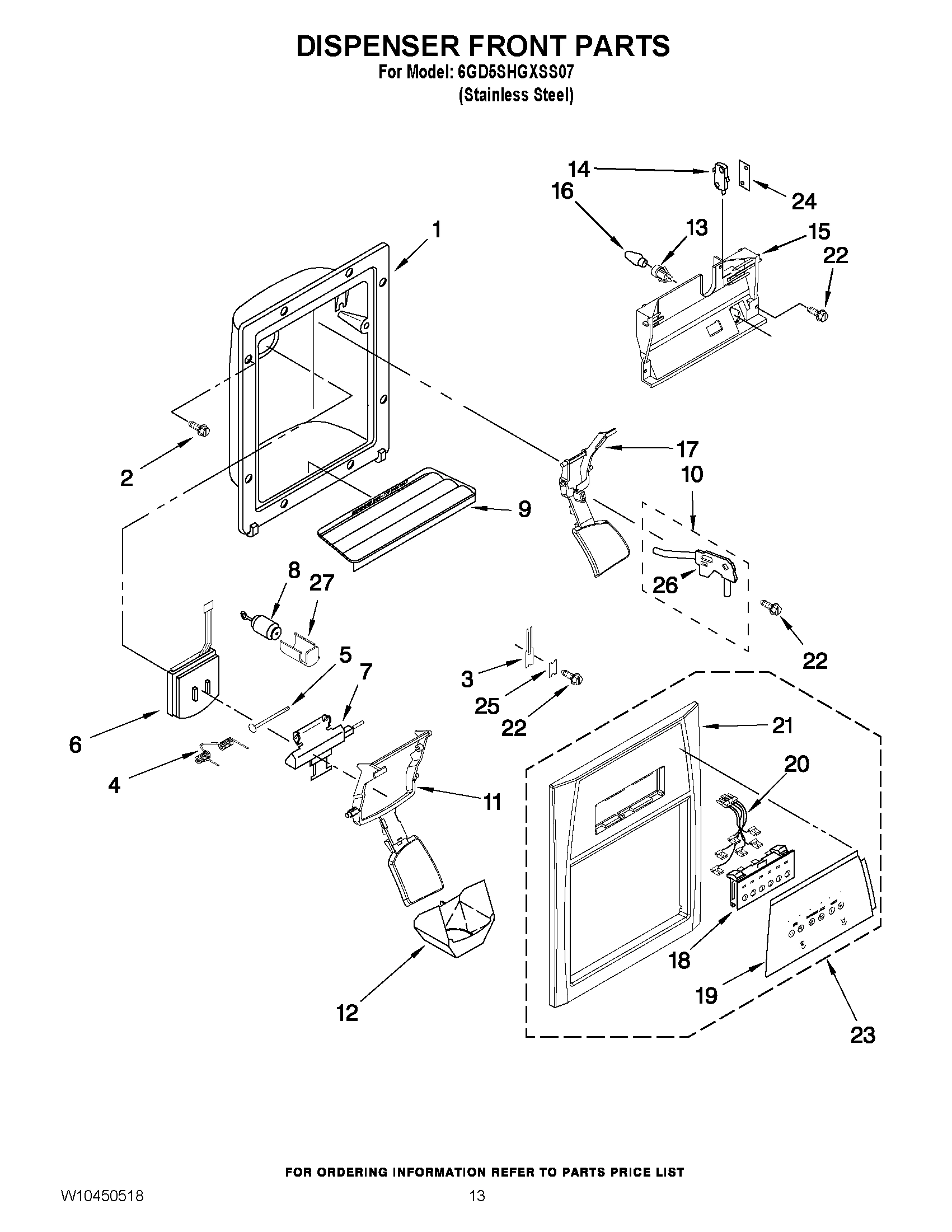 07 - DISPENSER FRONT PARTS