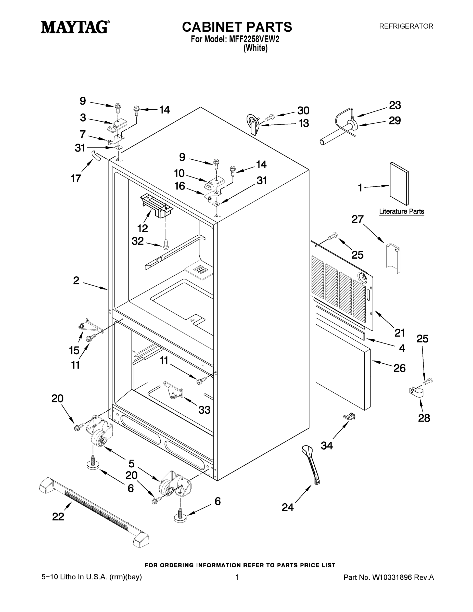 01 - CABINET PARTS
