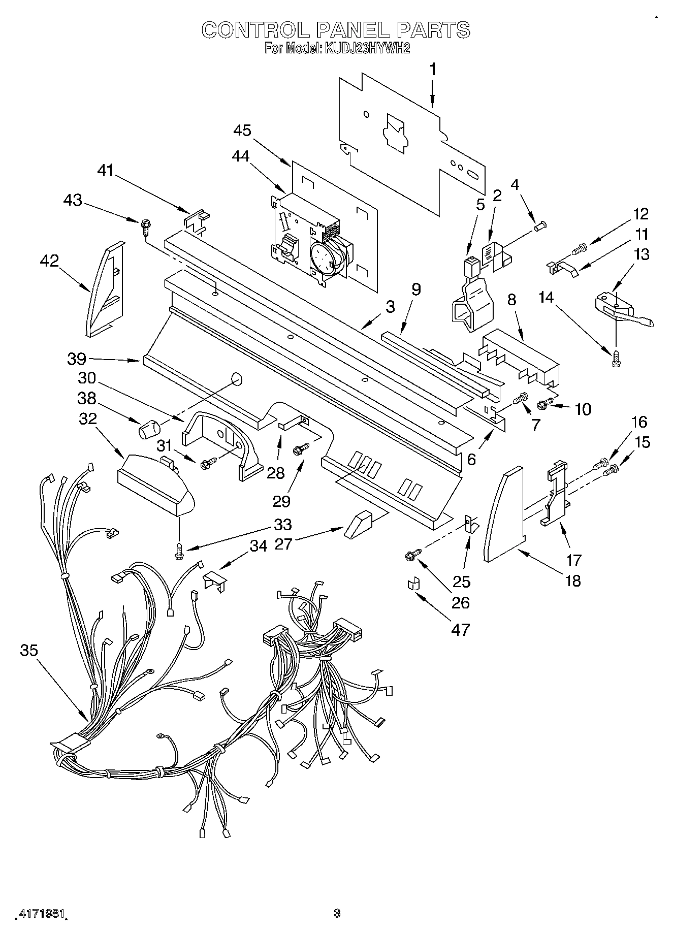 03 - CONTROL PANEL, LIT/OPTIONAL