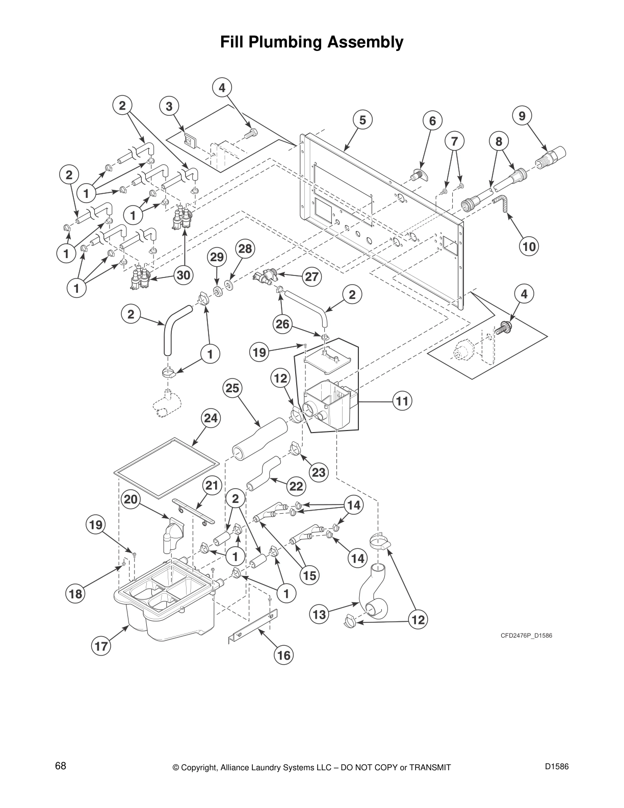 Fill Plumbing Assembly