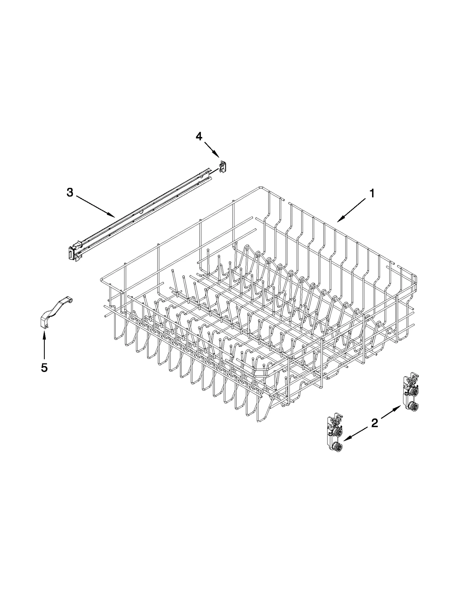 UPPER RACK AND TRACK PARTS