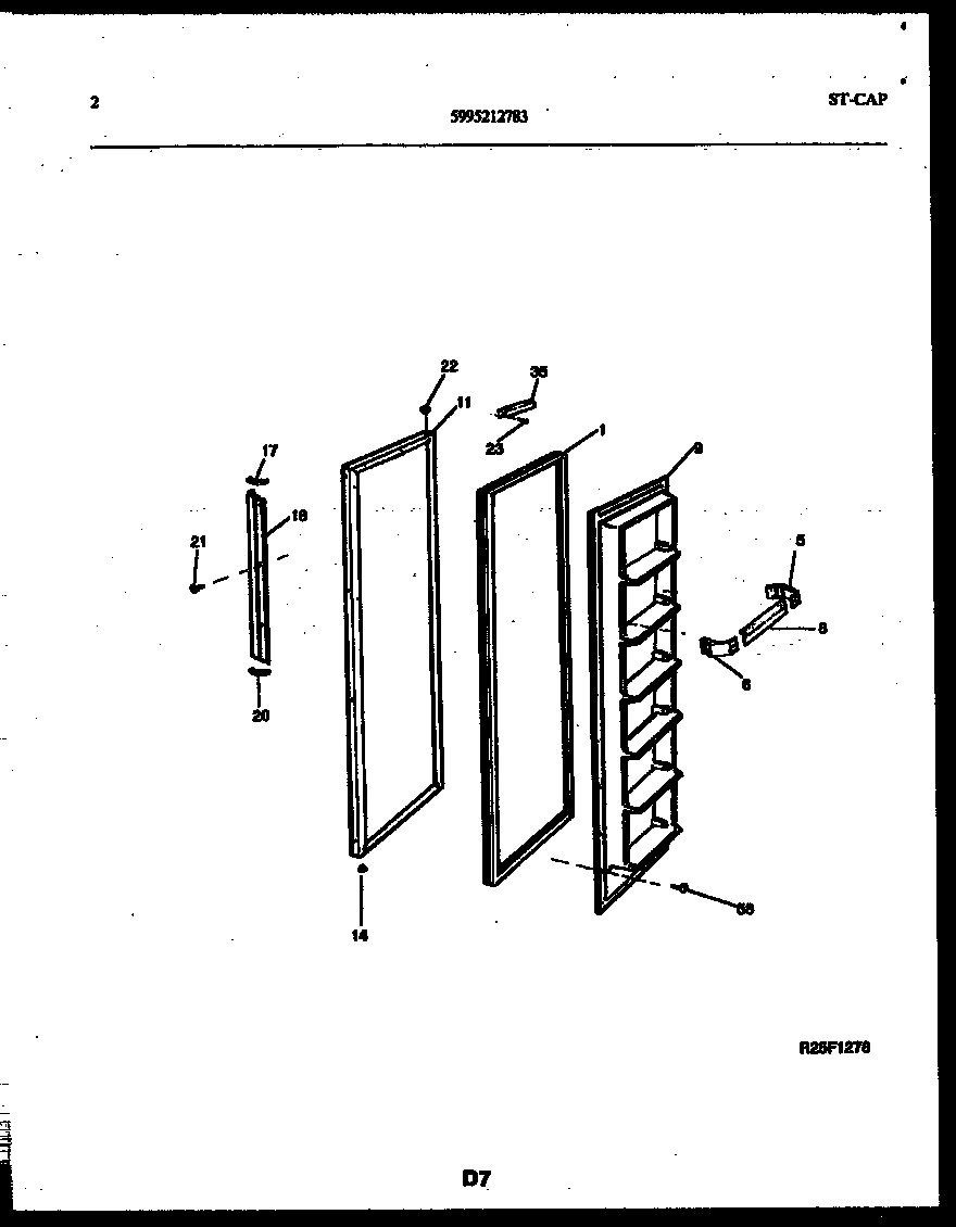 02 - FREEZER DOOR PARTS